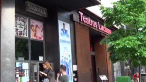 Taquilla de un Teatro Off en Madrid