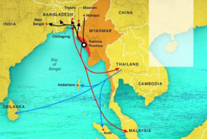 Viaje de los refugiados Rohingyás