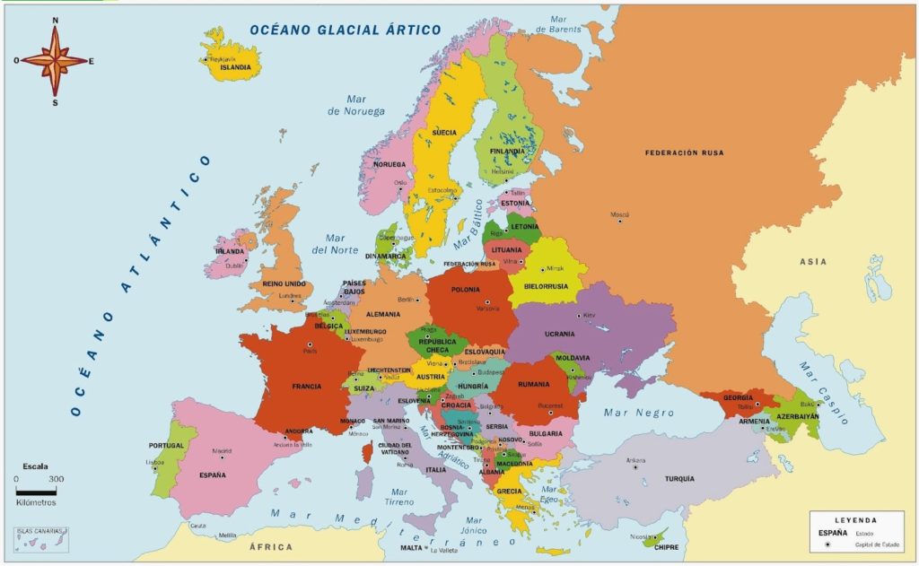 Mapa que muestra los destinos Erasmus | VariaciónXXI