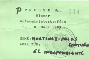 Diario El Independiente 1989, Santiago Martínez Arias, Caída del Muro, Hungría 1989, Transición democrática,