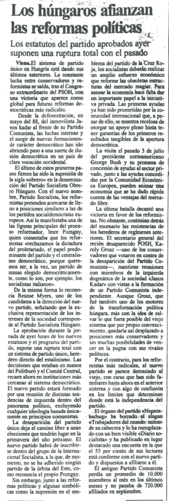 Budapest, Reforma Democrática Hungría, Crónicas Magyares, Santiago Martínez Arias, Corresponsal El Independiente, Karoly Groz, Budapest 1956, Tanques Soviéticos Budapest, Refoluciones,, Imre Nagy