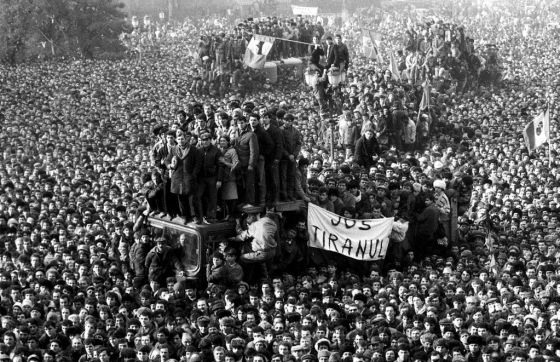 Rumanía 1989, Revoluciones 1989, Ceacescu último discurso, Bucarest manifestaciones
