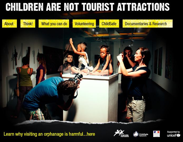 Campaña concienciación thinkchildsafe "Los niños no son atracciones turísticas"