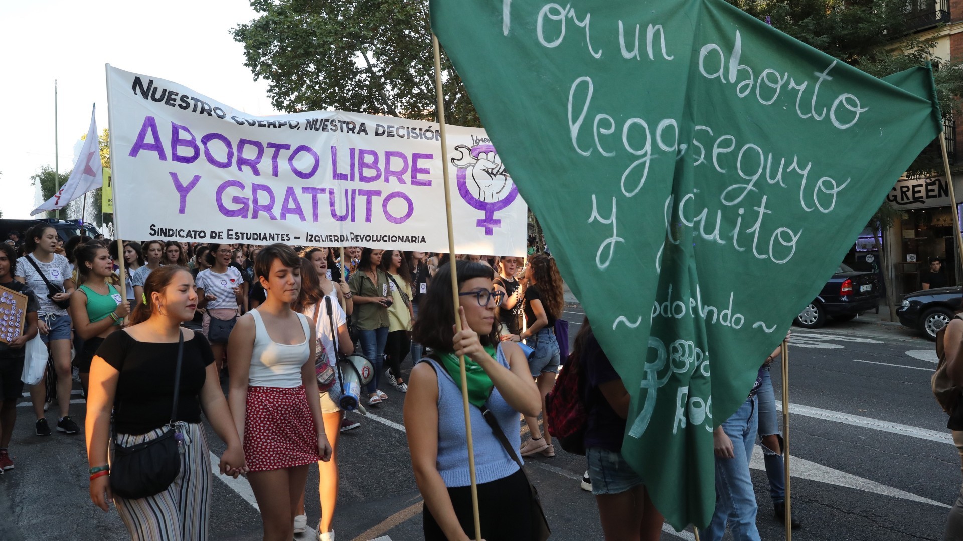 Manifestación en Madrid a 2021, a favor del aborto libre y gratuito EFE