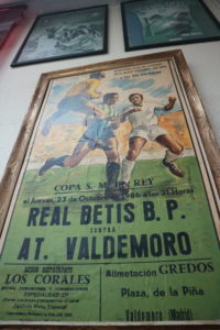 Cartel del Real Betis vs Atlético de Valdemoro