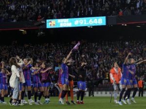 91.553 ESPECTADORES, CLÁSICO FEMENINO, CAMP NOU