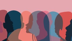 Ilustración de jóvenes y su sexualidad