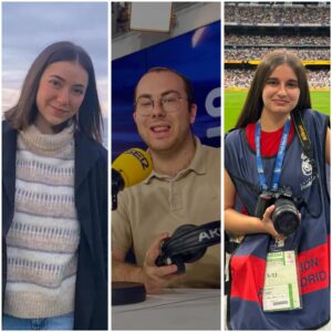 Irene Silió, Eneko Gómez-Matarranz, Sara Carrasco.